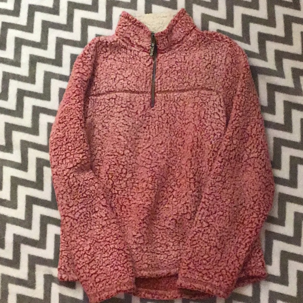 fleece quarter zip pullover